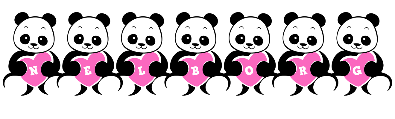 Nelborg love-panda logo