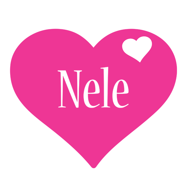 Nele love-heart logo