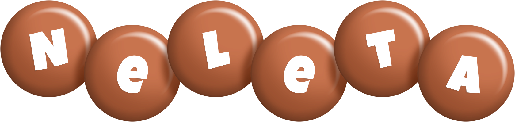 Neleta candy-brown logo