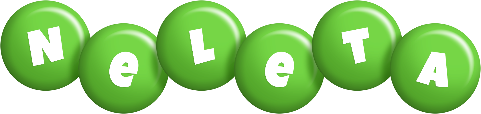 Neleta candy-green logo