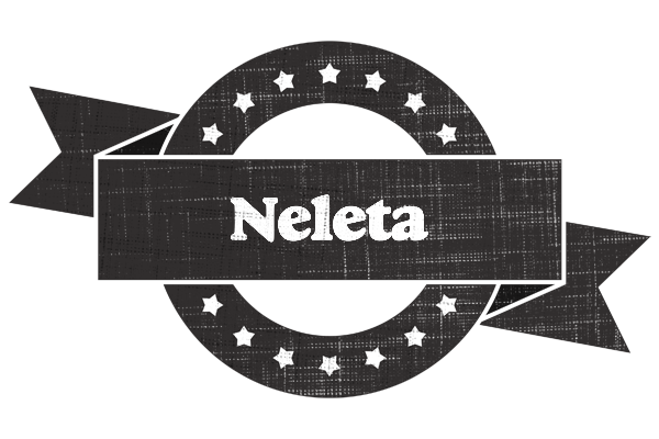 Neleta grunge logo
