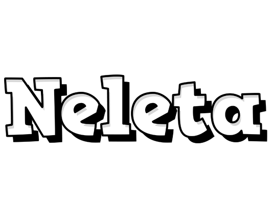 Neleta snowing logo