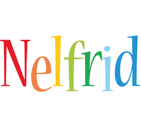 Nelfrid birthday logo