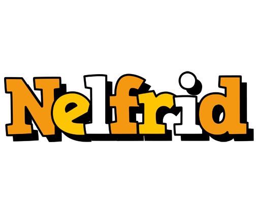 Nelfrid cartoon logo