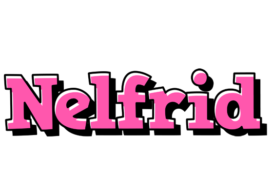 Nelfrid girlish logo