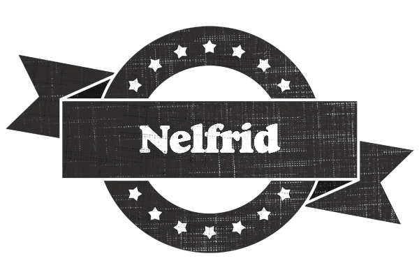 Nelfrid grunge logo