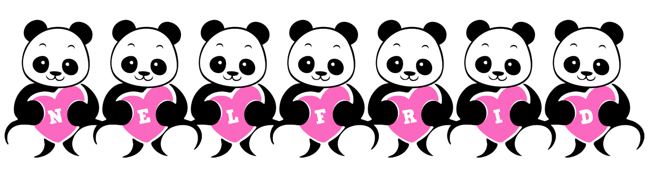 Nelfrid love-panda logo