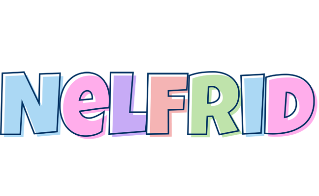 Nelfrid pastel logo