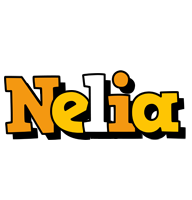 Nelia cartoon logo