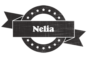 Nelia grunge logo