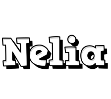 Nelia snowing logo