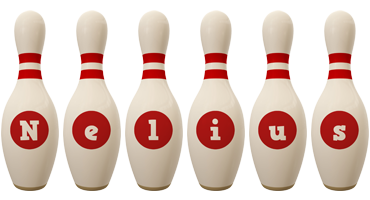 Nelius bowling-pin logo