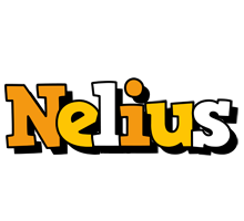 Nelius cartoon logo