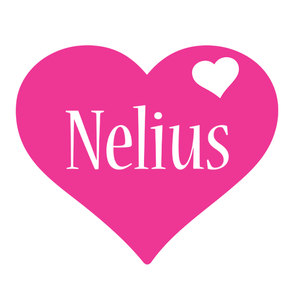 Nelius love-heart logo