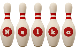 Nelka bowling-pin logo