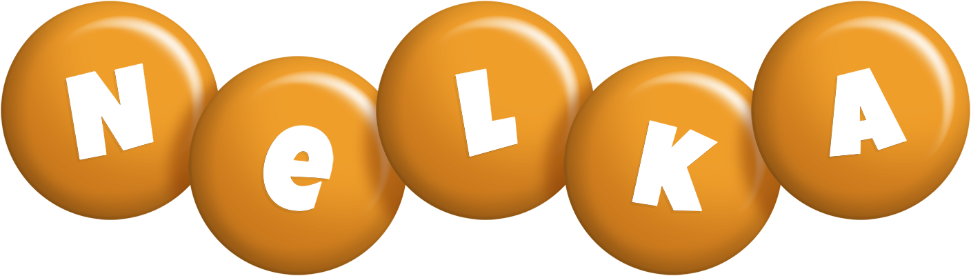 Nelka candy-orange logo