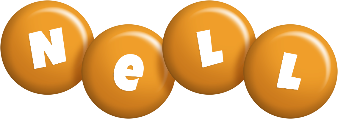 Nell candy-orange logo