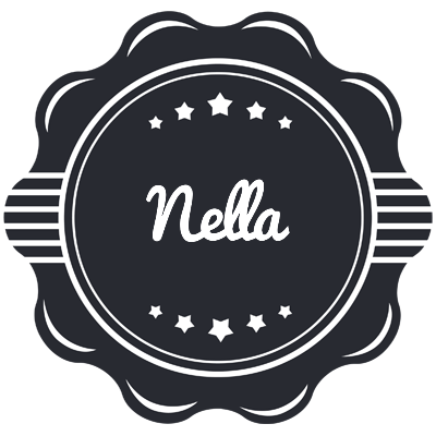 Nella badge logo