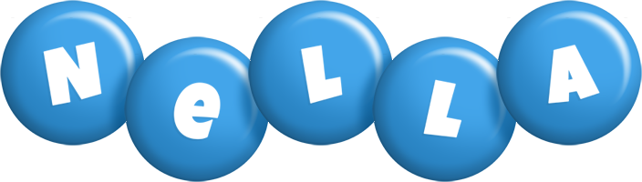 Nella candy-blue logo