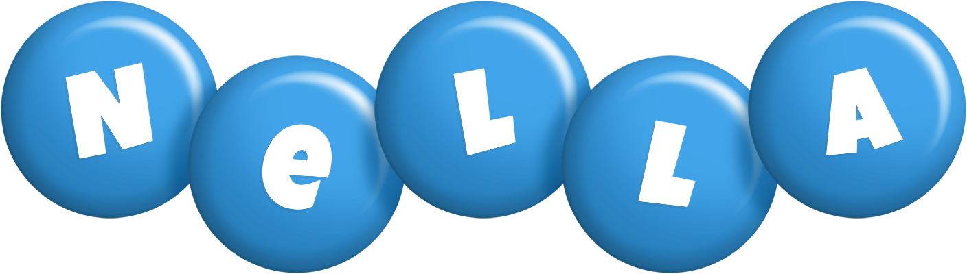 Nella candy-blue logo