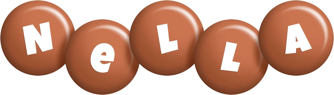 Nella candy-brown logo