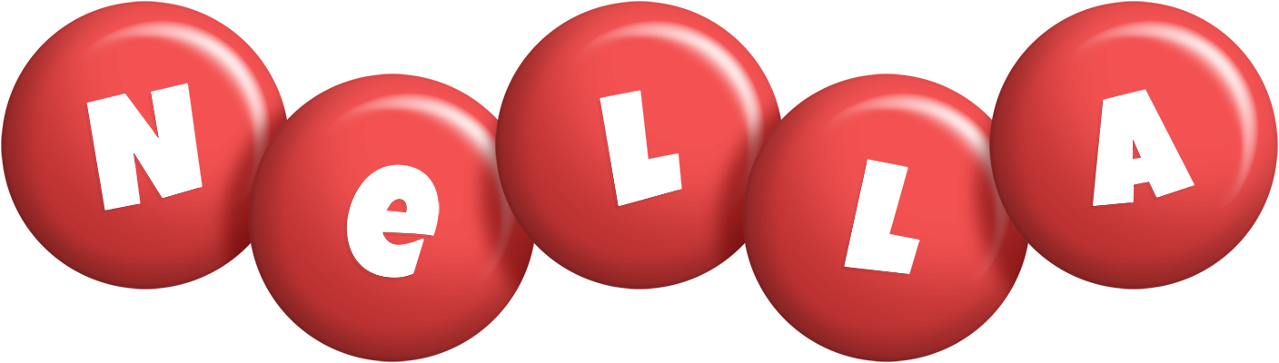 Nella candy-red logo