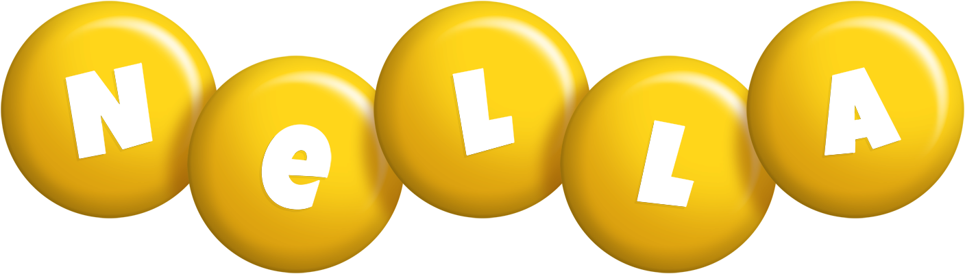 Nella candy-yellow logo