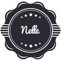 Nelle badge logo