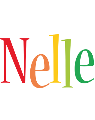 Nelle birthday logo