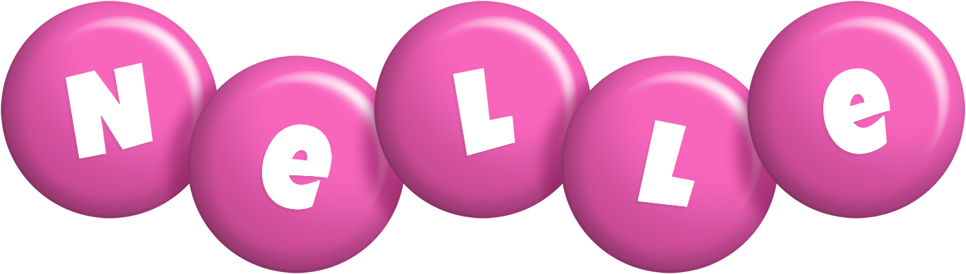 Nelle candy-pink logo