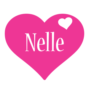 Nelle love-heart logo