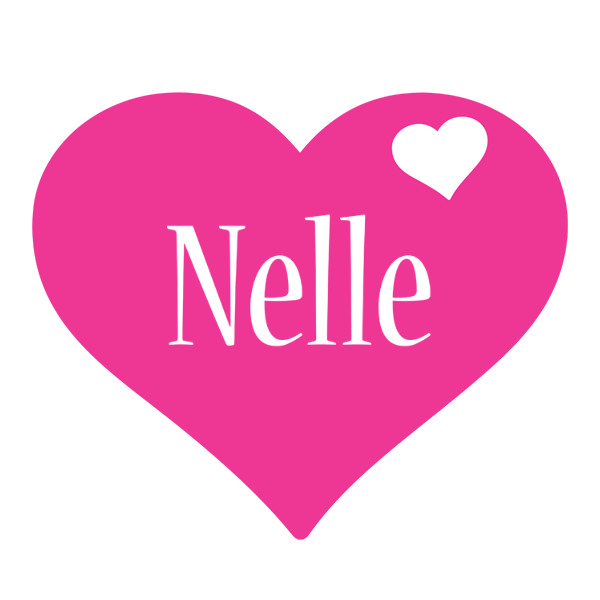 Nelle love-heart logo