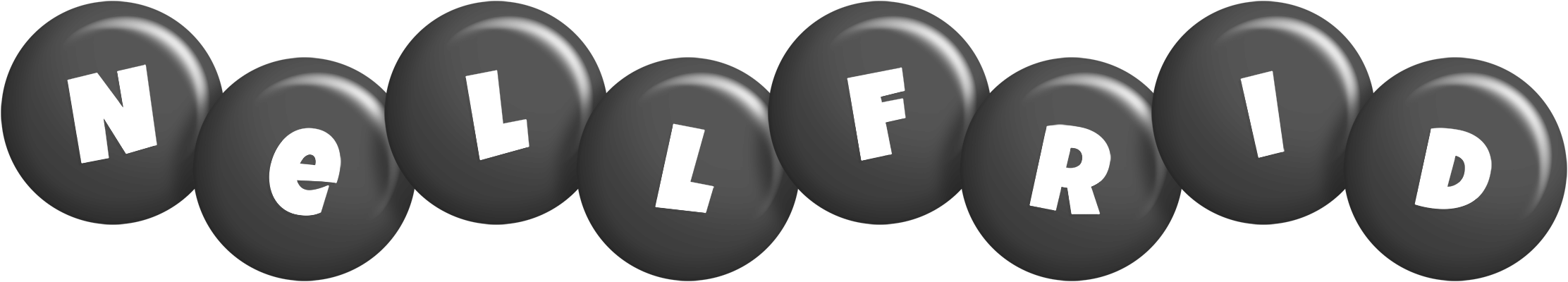 Nellfrid candy-black logo