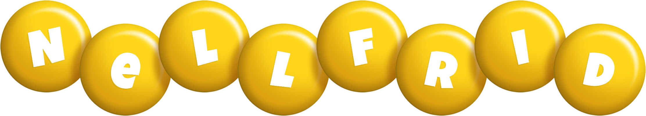 Nellfrid candy-yellow logo