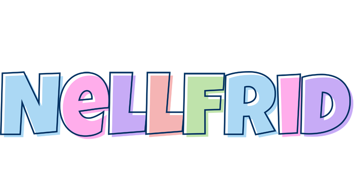 Nellfrid pastel logo