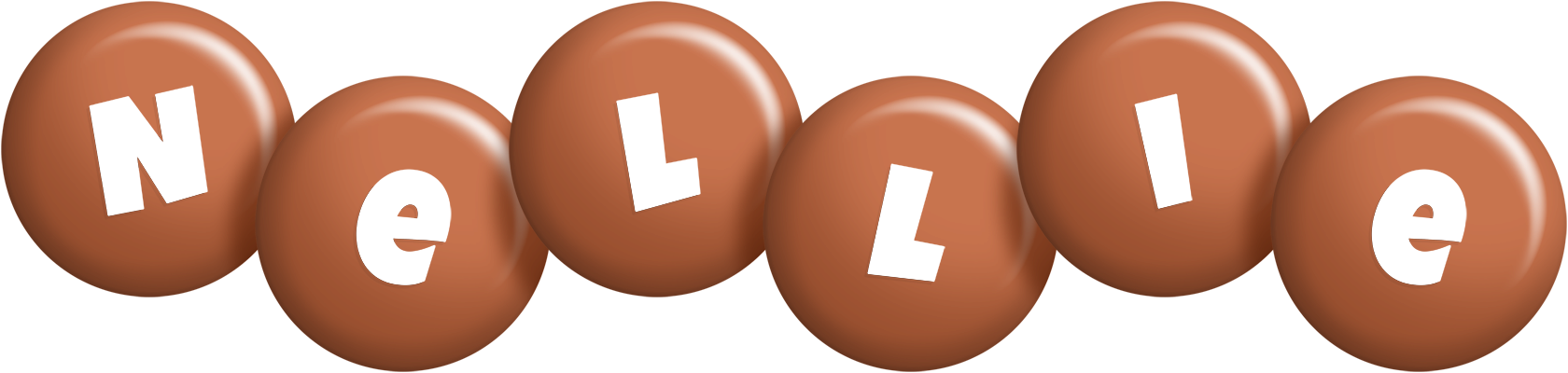 Nellie candy-brown logo