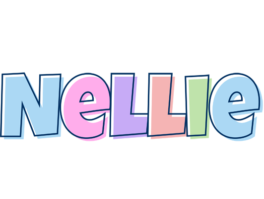 Nellie pastel logo