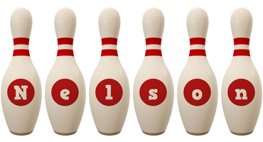 Nelson bowling-pin logo