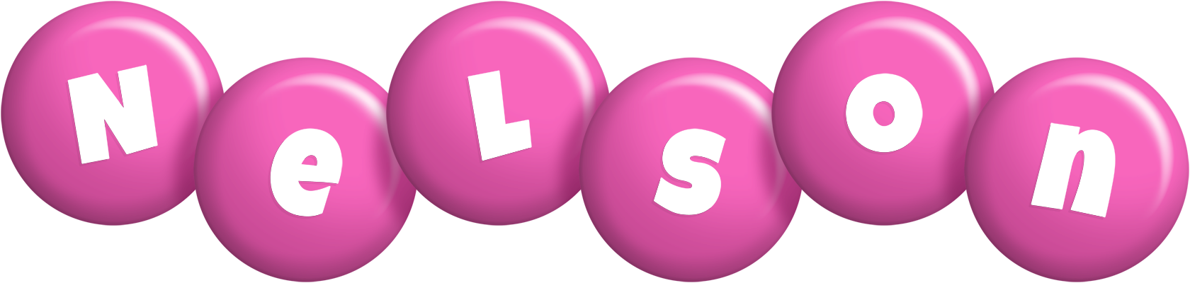 Nelson candy-pink logo