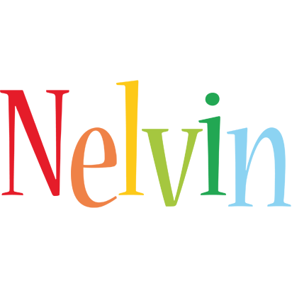Nelvin birthday logo