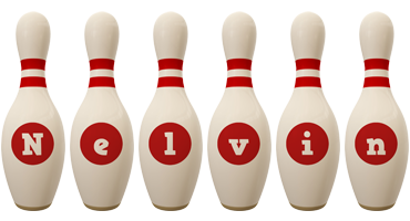 Nelvin bowling-pin logo