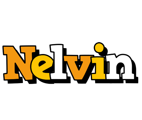 Nelvin cartoon logo