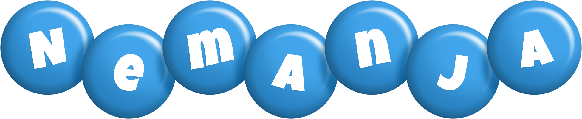 Nemanja candy-blue logo
