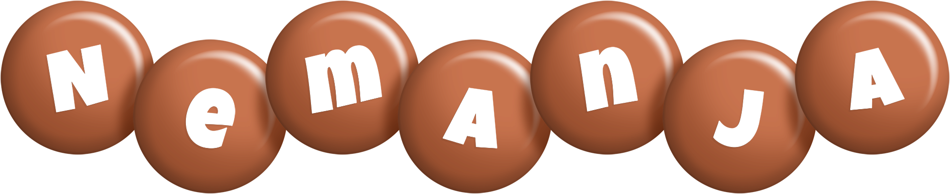 Nemanja candy-brown logo