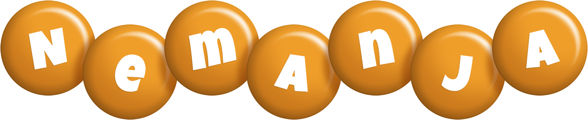 Nemanja candy-orange logo