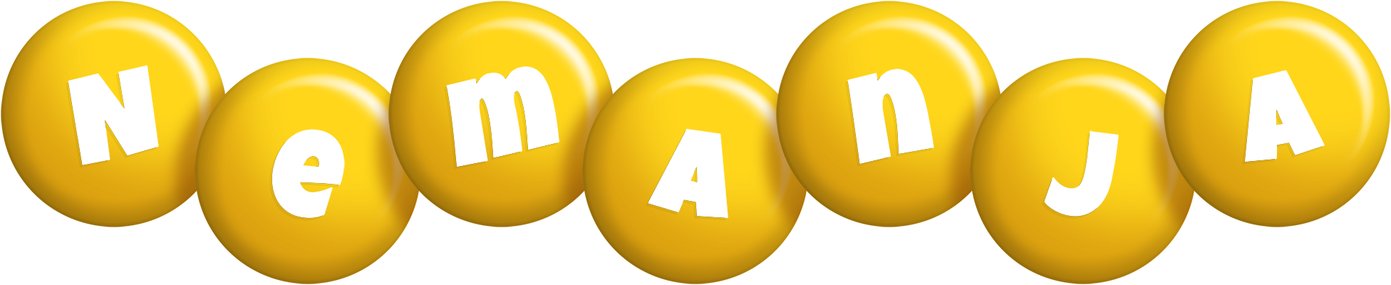 Nemanja candy-yellow logo