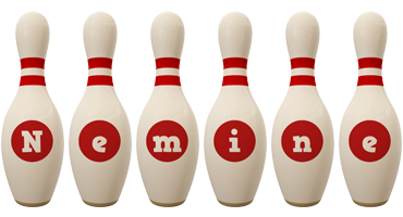 Nemine bowling-pin logo
