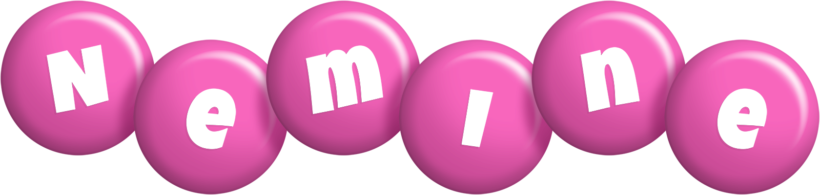 Nemine candy-pink logo