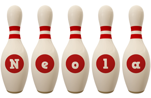 Neola bowling-pin logo