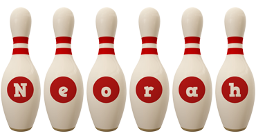 Neorah bowling-pin logo